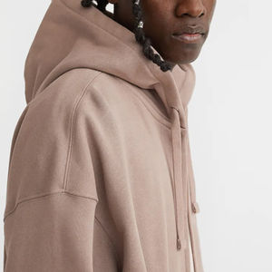 Vente chaude 100% coton sweats à capuche zippés pour hommes respirant séchage rapide hiver Logo personnalisable plaine teint durable OEM Services - Product Image 2