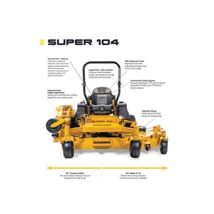 La Mejor Oferta Para Hust | ers Super 104 en. Cortadoras de Césped de Giro Cero de 38.5 hp Nuevas |   Usado |   Original - Product Image 4