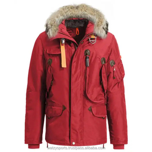 High Quality Custom Plus Size Men Detachable Extreme Bomber Jacekt New Style Goose Down Filling Padded Parka Jacket with <b>Fur</b> Hoo - Product Image 4