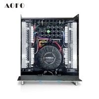 Amplificateur de puissance professionnel 400W 4 canaux Classe H, sur pied, audio haute résolution 2U pour karaoké, DJ, enceintes, caissons de basses, audio live