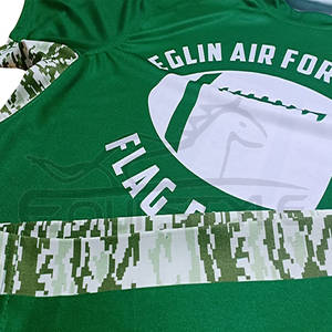 Ensemble maillot et short de football vert Impression par sublimation personnalisée Slogan col rond uniforme de football en coton et polyester pour hommes - Product Image 6