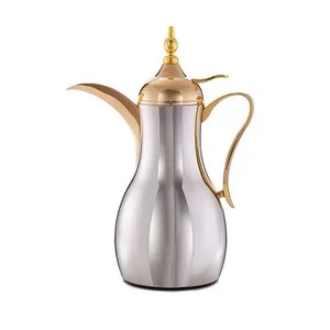 Classic <b>Arabic</b> Dallah Silverware <b>Tea</b> Pot Elegant Handmade Stainless Steel Ideal for Restaurants and Tableware Coffee Serving - Product Image 3