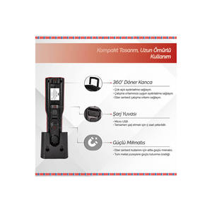 <b>Led</b> Rechargeable <b>Working</b> <b>Light</b> 800 Lumens Colour Match Daylight - Product Image 6