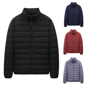 Vestes en duvet personnalisées avec logo de marque pour hommes, solides, imperméables, chaudes, doudounes à bulles pour l'extérieur, livraison DDP - Product Image 1