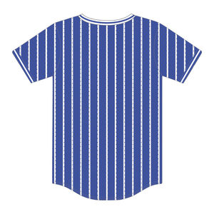 Camiseta de Béisbol con Rayas Azules de Phi Beta Sigma, 100% Poliéster de Malla, Ropa de Fraternidad Griega con Bordado - Product Image 3