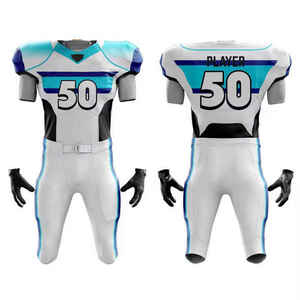 Ill-Over Print Football Uniform Design Tops Uniforme de football américain personnalisé par sublimation Concevez votre propre équipe - Product Image 4