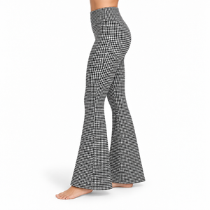 High Quality Bell Bottom <b>Legging</b> Features Stretch Fabric <b>Flared</b> Hem And Comfortable Fit For Fitness Training And Casual Fashion - Product Image 4