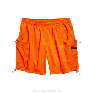 Pantalones cortos Cargo Jogger de nailon personalizados al por mayor hasta la rodilla para hombre ajuste relajado cintura elástica patrón de estilo social de negocios informal - Product Image 5