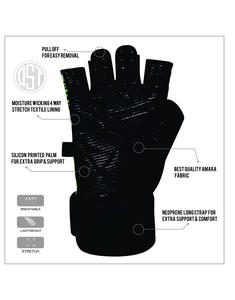 ถุงมือออกกำลังกายยกน้ำหนักออกกำลังกายกลางแจ้งครึ่งนิ้วระบายอากาศได้ดีป้องกันการลื่น - Product Image 6