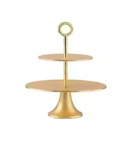 Haute demande avec un prix raisonnable fabriqué en Inde support de gâteau or mariage métal artisanat en Inde avec qualité d'exportation - Product Image 4