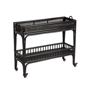 Carrito de hotel de ratán ecológico de alta calidad para almacenamiento de comedor al por mayor de artesanos de Vietnam - Product Image 3