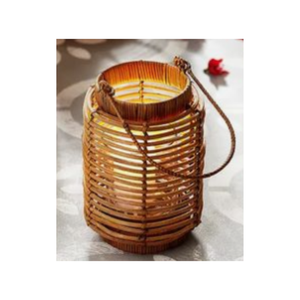 Linterna de vela de bambú hecha a mano, mango de PU, Base de MDF para decoración del hogar, tamaño de Color personalizable, entrega rápida, fabricante de Vietnam - Product Image 5