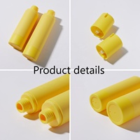 Réduire les déchets jaune 15/30/40/50/100/120ml bouteille de pompe sans air de voyage étanche à double paroi pour sérum de lotion de soin de la peau cosmétique
