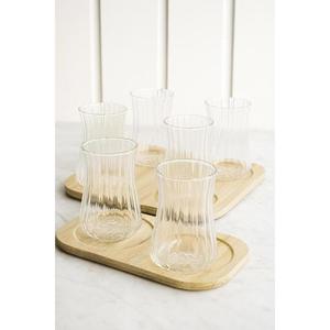 Modern Minimalist Borosilicate Glass <b>Mug</b> <b>Set</b> <b>6</b>-Pack Microwave & Dishwasher Safe Heat-Resistant 225ml - Product Image 1