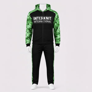 Vêtements de sport pour hommes, survêtement de loisirs, survêtements personnalisés, ensemble deux pièces, sweat à capuche et jogging, streetwear - Product Image 2