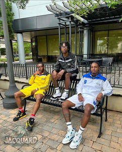 Ensemble pantalon court coupe-vent personnalisé de haute qualité survêtements réfléchissants ensemble short et veste à fermeture éclair unisexe pour hommes - Product Image 2