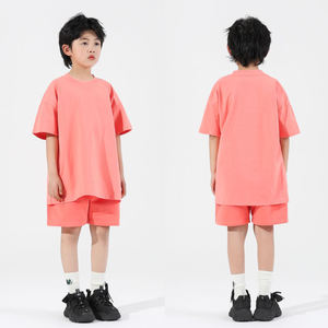 Venta al por mayor personalizada en blanco de algodón para niños camiseta bordado impreso Logotipo de color sólido camiseta en blanco liso niños camisetas - Product Image 4