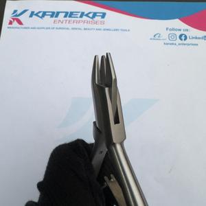 Professionnel Top Qualité Dentaire ADERER 3 Prong Plier Dent Fil Bretelles Boucle De Pliage Formant Orthodontique 13cm Instrument Dentaire - Product Image 4