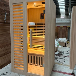 بيع من المصنع مباشرة منزل محمول فاخر الأكثر مبيعًا في الأماكن المغلقة غرفة ساونا بالبخار التقليدية 4 أشخاص في الهواء الطلق - Product Image 2