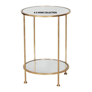 Mesas Auxiliares de Aluminio con Acabado Dorado de Primera Calidad, Atractivas y Populares, Mesa Auxiliar de Metal para Decoración de Sala de Estar - Product Image 3