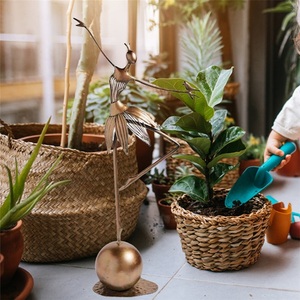 Artesanía de Metal, granja, jardín, baile decorativo, regalo, figurita, adorno decorado, acabado antiguo - Product Image 6