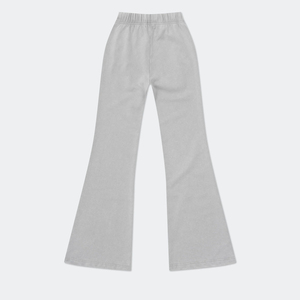 100% Cotton Flared Joggers Screen Print Fleece Thick French Terry Flared Sweat Pants for Women Breathable Sweatpants - Product Image 3