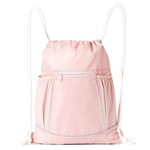 Custom Logo Foldable Durable <b>Drawstring</b> Gym Bag Waterproof Simple Design Spacious Storage Polyester Lining for Everyday Carry - Product Image 1