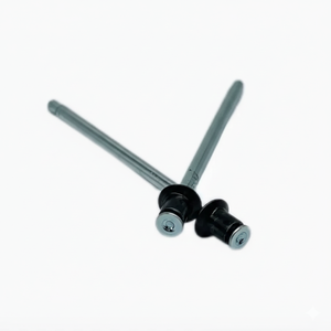 <span class=keywords><strong>Remache</strong></span> ciego de cabeza plana de acero al carbono cincado negro con doble <span class=keywords><strong>avellanado</strong></span> y pasante, clase 4.8 y 6.8, estándar ISO - Product Image 2