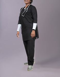 Uniformes Médicos de Hospital de Moda para Fabricantes OEM, Conjuntos de Uniformes Quirúrgicos Bordados de Manga Corta Elásticos de Talla Grande Unisex para Verano - Product Image 1