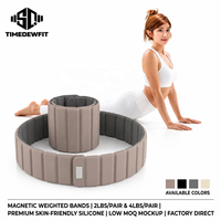Bracelets lestés en silicone réglables à aimant haute résistance, poids pour poignets et chevilles, pour femmes et hommes, yoga, pilates, entraînement