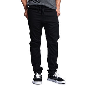 Spring <b>Men</b> Casual Cargo <b>Pants</b> Canvas Straight Polyester Cotton Washed <b>Stretch</b> Worsted Mid Drawstring Trendy Regular Long - Product Image 2