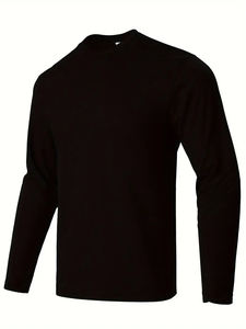 T-shirt 100 % coton, tissu de qualité, manches longues - Product Image 2