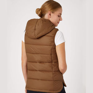 Puffer Vest Custom Apparel Manufacturer Casual Warm <b>Quilted</b> Padded <b>Waistcoat</b> Latest Design Branded Gilets Women Puffer Vests - Product Image 4