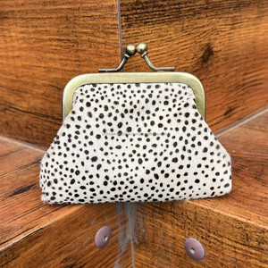 Mini monederos con estampado de animales para mujer, bolsa de Clip pequeña de cuero genuino, Clip de billetera pequeña de cuero genuino a la moda con hebilla - Product Image 3