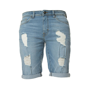 Pantalones cortos de mezclilla hechos a mano de secado rápido, transpirables, informales, de alta calidad, patrón sólido, tela de lona antiarrugas - Product Image 2