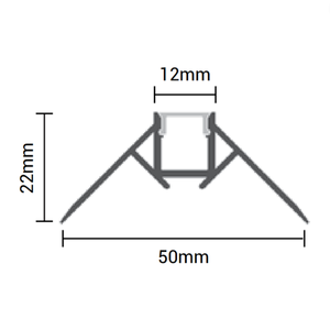 Opt5165 2 metri profilo in alluminio LED striscia barra angolo esterno incasso profilo luce per uso esterno e interno - Product Image 5