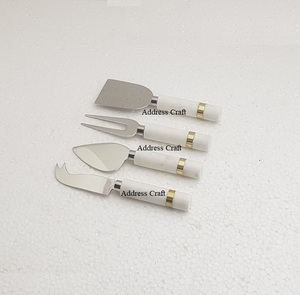 Juego de Quesos de Acero Inoxidable de Alta Calidad con Diseño Elegante y Mango de Mármol, Regalos de Lujo para el Hogar, Hoteles y Restaurantes, Gran Venta 2025 - Product Image 2