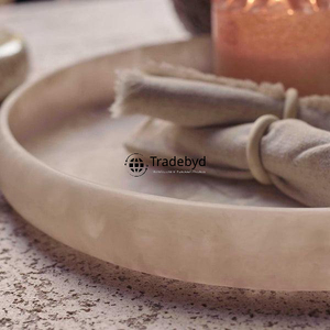 Plateau en résine moderne, vaisselle de luxe, plateau de service pour la décoration de table et le commerce de gros - Product Image 3