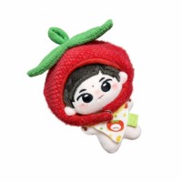 Boneka Kapas Lucu Custom dengan Hiasan Sayap dan Tudung Ceri Grosir