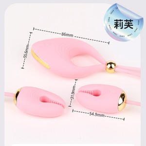 Vibrateur double à clip mammaire Lia Life avec deux œufs vibrants pour couples, rechargeable par USB, vibrateur balle pour point G - Product Image 1