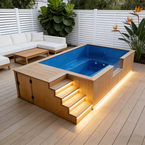 Piscinas Familiares Multifuncionales Elevadas Listas para Usar al por Mayor, Piscina Rectangular Tipo Contenedor, Piscina Grande de Instalación Rápida - Product Image 2