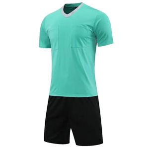 Ensemble de maillots de football pour arbitre masculin 2025, professionnel, col en V, manches courtes, rayé, imperméable, respirant, léger, uniforme de football - Product Image 3
