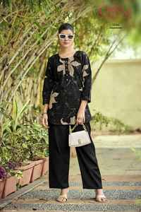 Exclusif Vatican Discharge Printed Co Ord Set Catalogue complet disponible au tarif de gros vêtements de fête et vêtements décontractés - Product Image 4