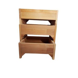 Panca per pane in legno per HOTEL OPEN buffet SET di 3