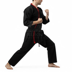 Uniforme de Karate de Alta Calidad para Hombre, Ligero, de Secado Rápido, Personalizable, Ropa de Entrenamiento de Artes Marciales, Transpirable, de Lona - Product Image 4