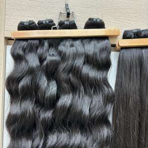 Vague naturelle de meilleure qualité dans les cheveux de trame, Extensions de cheveux crus en gros, à partir de cheveux humains crus - Product Image 5