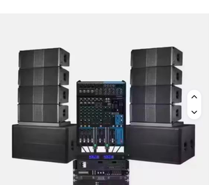 NUEVO ORIGINAL Sistema de Altavoces de Sonido Profesional Line Array con Subwoofer Dual de 18 Pulgadas y Amplificador de Potencia, Juego Completo - Product Image 1