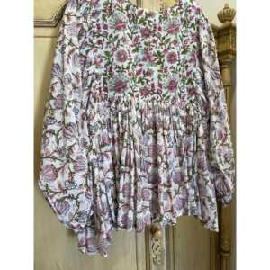 Top Floral Estilo Gitano para Verano, Transpirable - Product Image 5