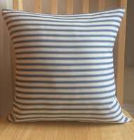 Housse de coussin carrée rayée de luxe en tissu 100% coton, garnissage en polyester de haute qualité, écologique, réversible, pour usage extérieur et domestique