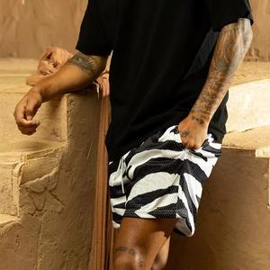 Shorts en maille de qualité supérieure pour hommes, été, personnalisés, 100% polyester, sublimation, camouflage sexy, double doublure, animal, 200 g/m² - Product Image 5